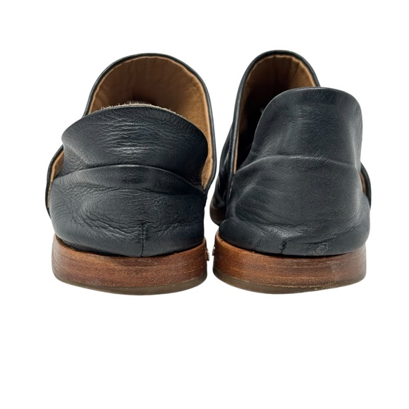 Beek Puffin Bootie Blue Saddle Leather Flats Womens Shoes Slip On Comfort Size 7 - Picture 3 of 10